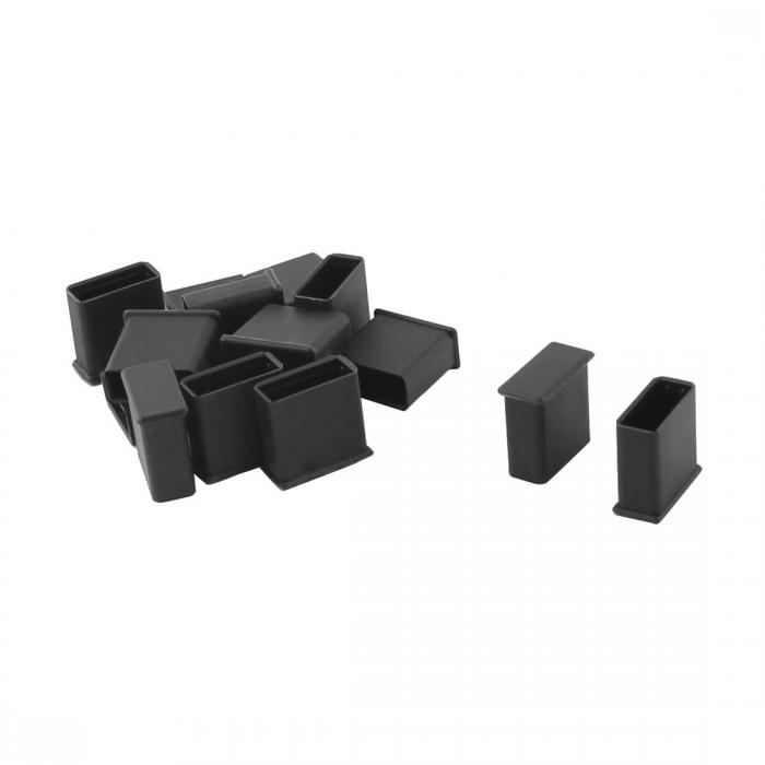 uxcell アンチダストカバー 防塵カバー プラグキャップ USB2.0タイプAオスポート ブラック プラスチック 15個