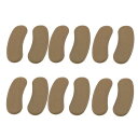 uxcell バック パッド 保護 自粘着 靴 インソール レディース 繊維 ブラウン 6ペア