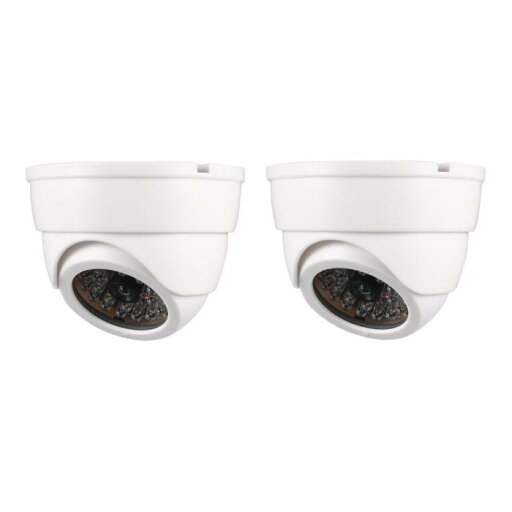 uxcell リアル防犯カメラ ドーム防犯カメラ レッドLED 点滅 アラートライト 家庭 安全 監視 盗難 警告 ホワイト 2個入り 95x64mm ホワイト uxcell リアル防犯カメラ ドーム防犯カメラ レッドLED 点滅 アラートライト 家庭 安全 監視 盗難 警告 ホワイト 2個入り 95x64mm ホワイト