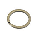 uxcell スプリットキーリング オープンフラットジャンプコネクター ストラップ ジッパー ハンドバッグ用 ニッケルメッキ鉄 25 mm ブロンズトーン 10...