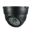 uxcell リアル防犯カメラ ドーム防犯カメラ レッドLED 点滅 アラートライト 家庭 小売店 監視 盗難 警告 ブラック