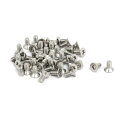 uxcell トルクスドライブタイプネジ フラットヘッド 304ステンレススチール M2.5x5mm シルバートーン 50個入り(4)