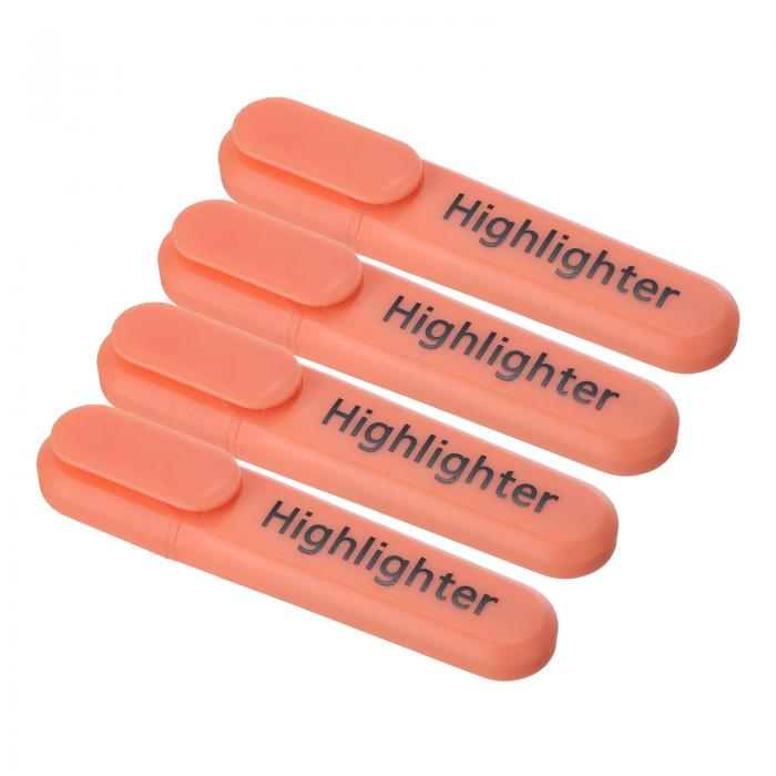 PATIKIL マーカーペン 4個入り 水ベースのブロードチップ 筆記用マーカーペン オフィス ホーム デイリーユース スタイル1用 オレンジ