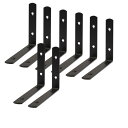 uxcell アングルブラケット アングル ブラケット ステンレス鋼 ブラック ジョイント ブレース ファスナー L形 右 アングル ブラケット コーナー プロ...