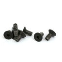 uxcell 左手系ボルト フラット皿ヘッド 六角ソケット M5x10mm DIN7991 8枚入り(4)