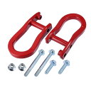 X AUTOHAUX 左右フロントリカバリー牽引フックキット 84192871 Chevyに対応 Chevroletに対応 Silveradoに対応 GMCに対応 Sierra 1500に対応 2007-2019に対応 レッド