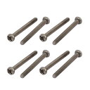 uxcell チタンネジ ネジファスナー パンヘッド M2x20mm シルバートーン 8枚入り(4)