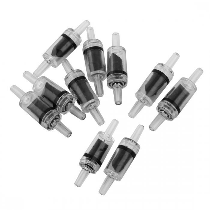 uxcell アクアリウム 逆流防止弁 ブラック リプレイスメント 水槽バルブ シェル 10個入り