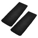 uxcell ヘッドバンド 運動バンド ブラック ヘッドプロテクター テリー製 6.6cm幅 34cmガース