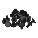 uxcell 20個 黒いゴムストッパー J5防水プラグホール 4.5-5mm/0.18-0.2