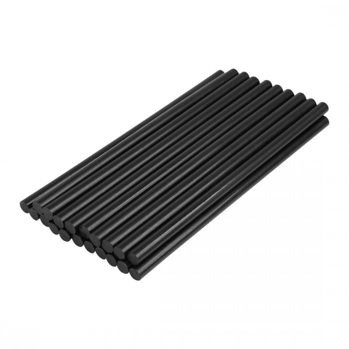 uxcell カーホットメルトスティック ホットグルースティック 7X150mm ブラック 20本