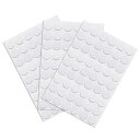 uxcell ネジ穴カバーステッカー 粘着ステッカー テクスチャード プラスチック 木製家具 キャビネット 棚板用 直径21 mm ホワイトメープル 162個合計3枚