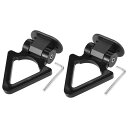 X AUTOHAUX ダミー牽引フック 車の牽引フック装飾 三角形 バンパートレーラーステッカー飾る 装飾 ドレスアップ 簡単取付 ABS製 2セット