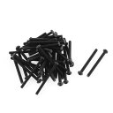 uxcell ボタンヘッドスクリュー ソケットボタンヘッド 六角ソケット M3x35mm 10 . 9合金鋼 50個入り