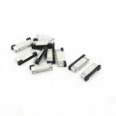 uxcell FFC FPC ピッチ間隔0.5mm DIYリボンフラットソケットコネクタ 10 個