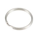 uxcell スプリットキーリング オープンジャンプコネクター ストラップ ジッパー ハンドバッグ用 ニッケルメッキ鉄 25 mm 100個