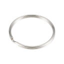 uxcell スプリットキーリング オープンジャンプコネクター ストラップ ジッパー ハンドバッグ用 ニッケルメッキ鉄 40 mm 150個