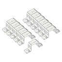 uxcell U形コネクタブラケット 28 x 32mm 304ステンレス鋼 ドアクローズド バーホルダー ストラットチャンネル用 12個入り