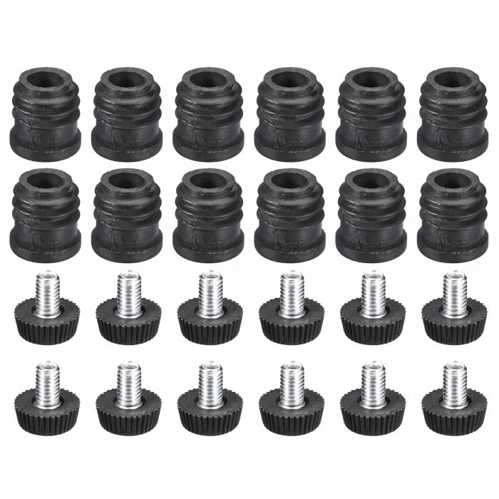 uxcell 12個入り 丸いチューブ用レベリングフィート 16mm/0.63