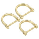 PATIKIL Dリングシャックル 3個セット 内幅21/32