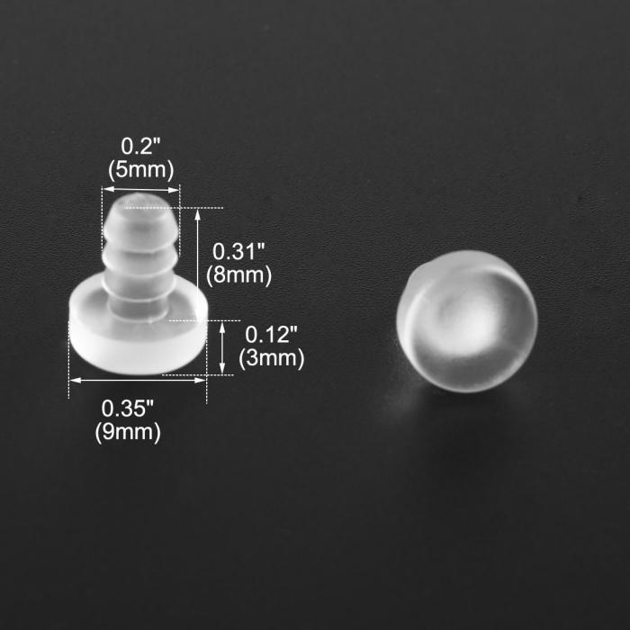 uxcell ステムバンパー 5mm ソフト ステムバンパー グライド パティオ アウトドア ...