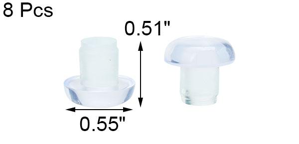 uxcell ステムバンパー 8mm ステムバンパー グライド パティオ 屋外 家具 ガラステ...