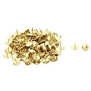 uxcell 押しピン 釘 ゴールドトーン 家庭用 金属 家具 室内装飾 装飾 10 x 10mm 100個入り