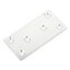 uxcell Furniture Stainless Steel Flat Repair Plate Angle Bracket Silver Tone