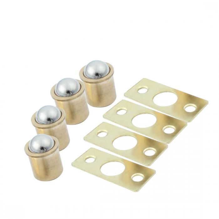 uxcell ボールキャッチ 家庭用 家具 引き出し 戸棚 キャビネット クローゼット ドア 10mmダイヤメーター 4セット