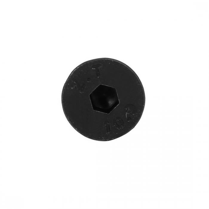 uxcell 左手系ボルト フラット皿ヘッド 六角ソケット M5x25mm DIN7991 4枚入り