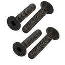 uxcell 左手系ボルト フラット皿ヘッド 六角ソケット M5x25mm DIN7991 4枚入り
