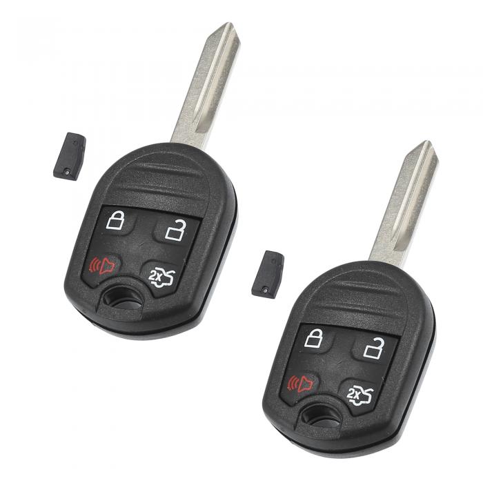 uxcell 車用キーフォブ エンジンスタートチップ交換付き 315MHz Fordに対応 Explorerに対応 Mustangに対応 Expeditionに対応 リンカーンに対応 Navigatorに対応 2個