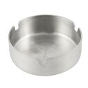 uxcell 鋼丸型灰皿 家庭用 シルバートーン 直径8cmステンレス(3)