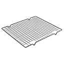 uxcell 冷却ラック キッチン 金属製 長方形 パン ケーキ ベーキング ブラック 28 x 25.5 x 1.5cm