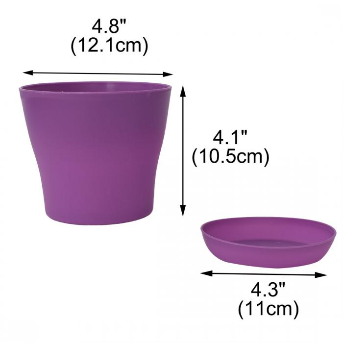 uxcell 鉢 フラワーベース 花器 植木鉢 ホテル 窓屋 プラスチック製 薔薇 植物 花 ...