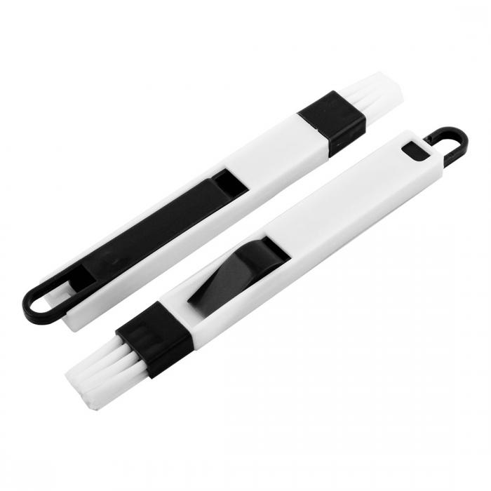 uxcell クリーニングブラシツール ハンドグルーブギャップ ドアウィンドウトラックキッチン 2個入り