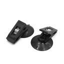 uxcell サクションカップ カーテン カード フォトクリップ 車用 プラスチック ブラック 2Pcs