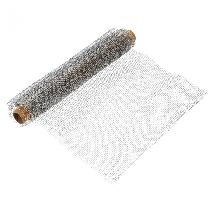 PATIKIL 幅30cm x 長さ1m 304ステンレス鋼 ワイヤメッシュスクリーン 8メッシュ 編組通気口フィルタ メ..