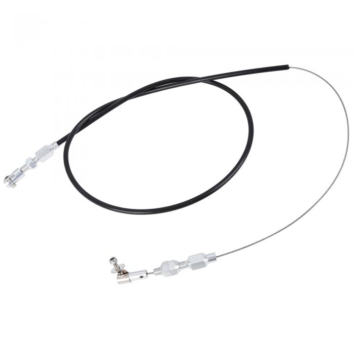 X AUTOHAUX カーユニバーサル スロットルケーブル ゴム製ハウジングロッド ブラック 36インチ(2)