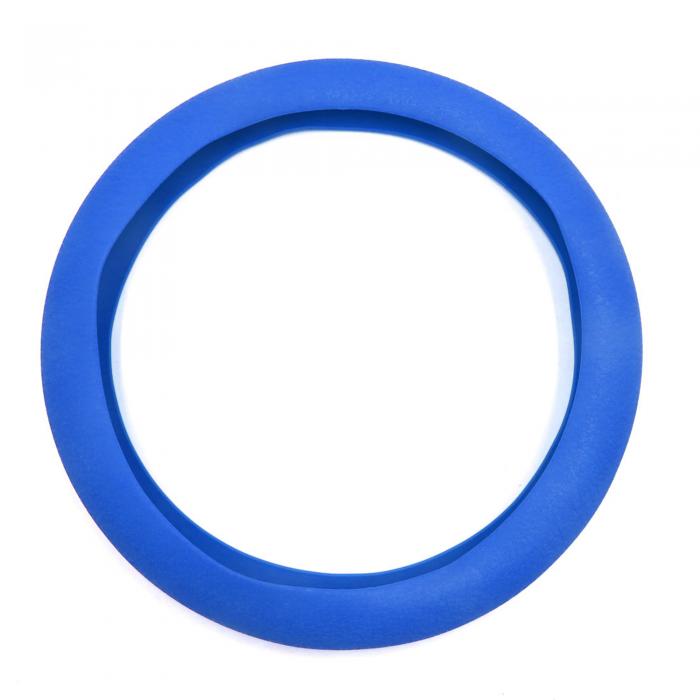 uxcell 車のステアリングホイールカバー ハンドルカバー ステアリングカバー 自動車用 滑り止め 32cm外径 藍色