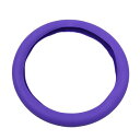 uxcell ステアリングホイールカバー シリコン製 パープル 32mm径 アンチスリップステアリングホイールカバー