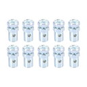 uxcell オートバイブレーキケーブルネジ ワイヤーファスナー ユニバーサル 金属 シルバートーン 10pcs