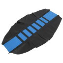 Motoforti シートカバー シートクッション 柔らかい 滑り止め 人口皮革 オートバイ オフロードバイク ユニバーサル ブルー ブラック