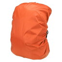 PATIKIL 20L 防水バックパックレ インカバー オックスフォードクロスバックルストラップ付きハイキングキャンプ旅行用 XS オレンジ色