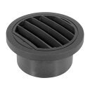 X AUTOHAUX カーヒーターダクト 75 mm 円形 温風ベントアウトレット 360度回転可能 ブラック