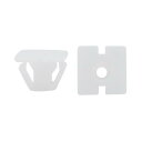 uxcell クリップ リベット ファスナー プラスチック製 ホワイト 14mm穴径 50枚入り