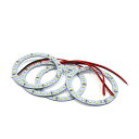 uxcell エンジェルのアイLED 12V ホワイト 80mm 24 SMD LED リング ライト ランプ 自動車用 自動車 4個入り