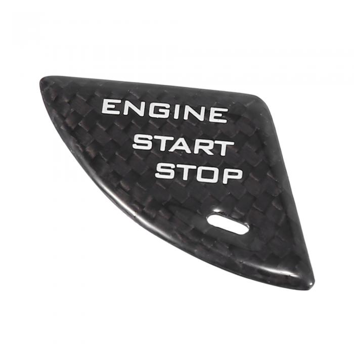 X AUTOHAUX 車のエンジンスタートストップボタンカバー プッシュスタートボタンイグニッション保護カバー ブラック Cadillacに対応 XTS CT6 XT5 SRX CTSに対応