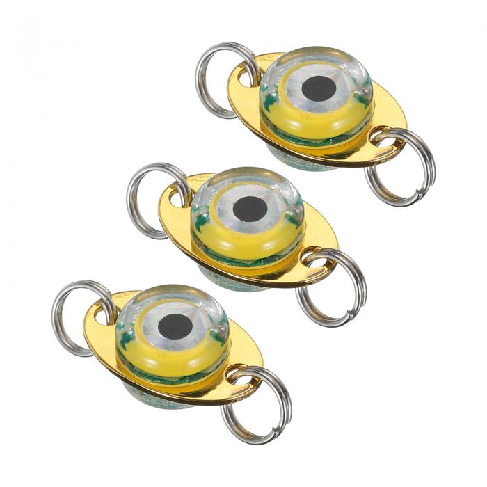 PATIKIL LEDフィッシングルアーライト 3個 ディープドロップフィッシングライト 水中釣りライト 光る餌フラッシャートローリングルアー 赤色