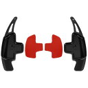 X AUTOHAUX ステアリングホイールシフトパドル アルミニウム合金製 ブラック ステアリングホイールシフトパドルシフター 拡張カバー メルセデス用ベンツ用...